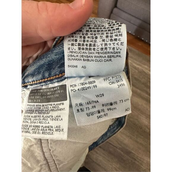 Levi’s Women’s 501 CT ripped Light Wash skinny jeans size 29 - Picture 6 of 7